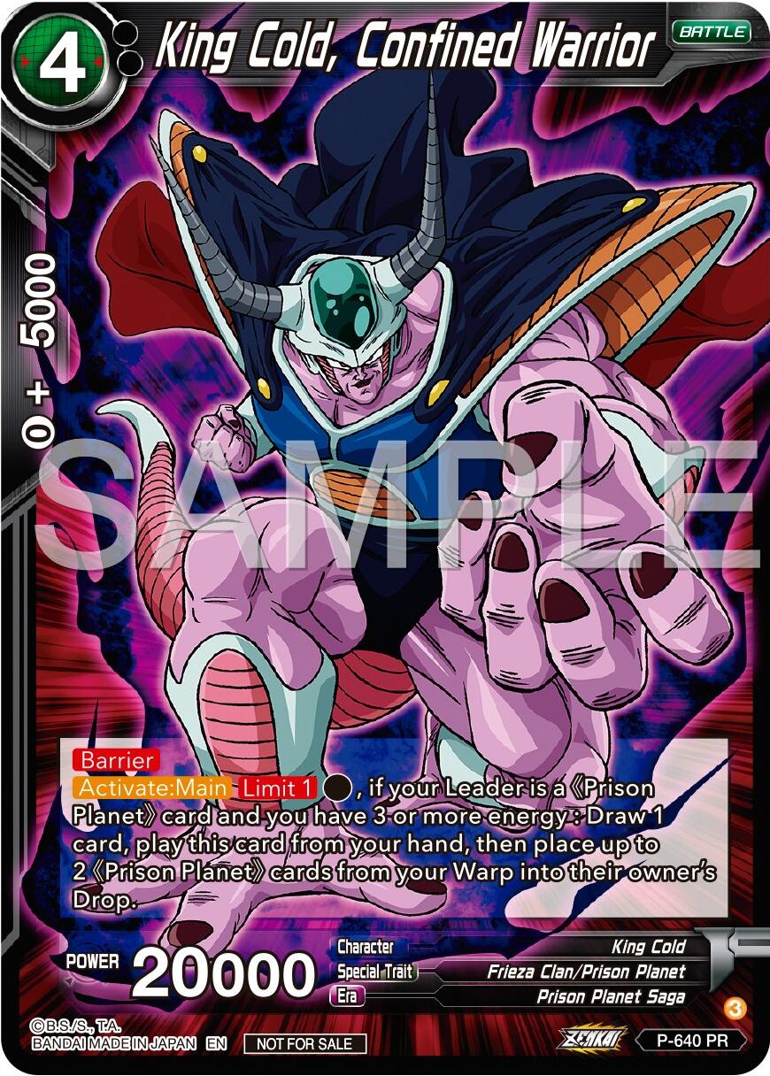 King Cold, Confined Warrior (Zenkai Series Tournament Pack Vol.9) (P-640) [Promotion Cards] | Cracking-Singles