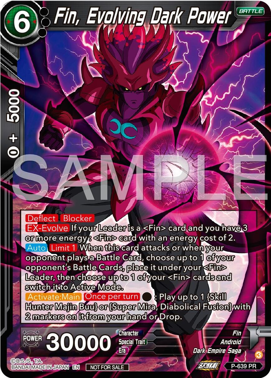 Fin, Evolving Dark Power (Zenkai Series Tournament Pack Vol.9) (P-639) [Promotion Cards] | Cracking-Singles