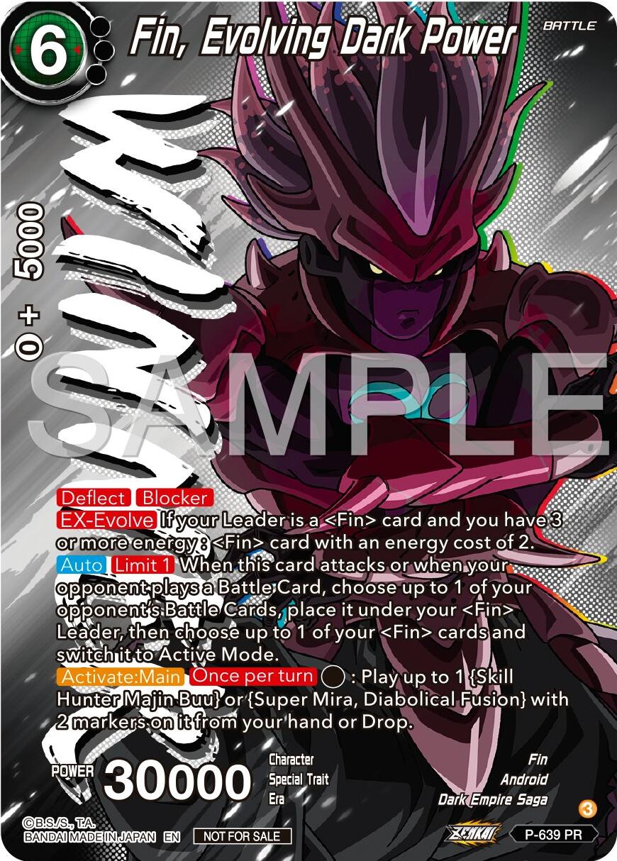 Fin, Evolving Dark Power (Zenkai Series Tournament Pack Vol.9) (Winner) (P-639) [Promotion Cards] | Cracking-Singles