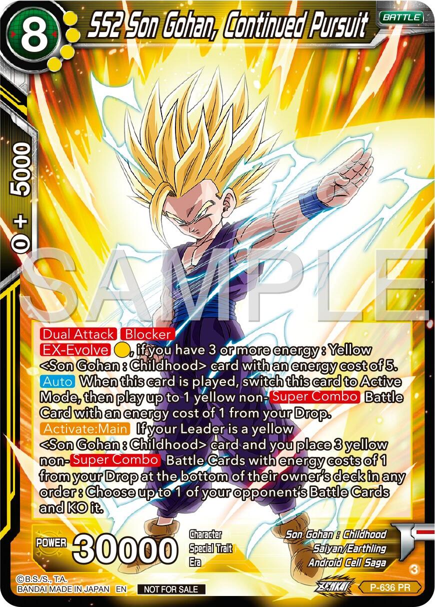 SS2 Son Gohan, Continued Pursuit (Zenkai Series Tournament Pack Vol.9) (P-636) [Promotion Cards] | Cracking-Singles