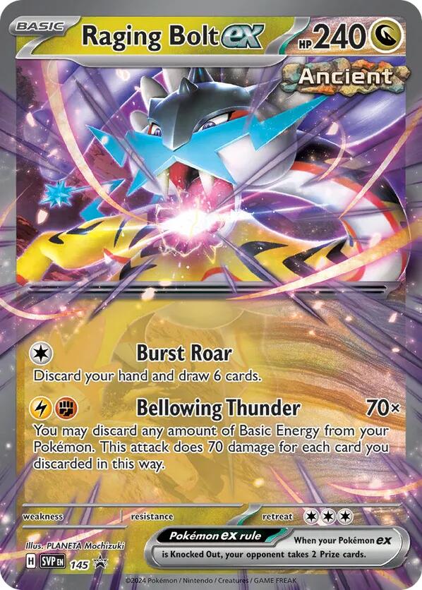 Raging Bolt ex (145) [SV: Scarlet & Violet Promo Cards] | Cracking-Singles