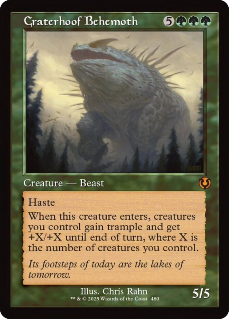 Craterhoof Behemoth (Retro Frame) [Innistrad Remastered] | Cracking-Singles