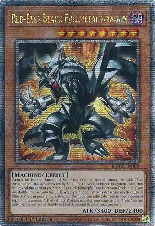 Red-Eyes Black Fullmetal Dragon (Quarter Century Secret Rare) [ROTA-EN005] Quarter Century Secret Rare | Cracking-Singles