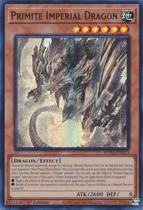 Primite Imperial Dragon [ROTA-EN013] Ultra Rare | Cracking-Singles