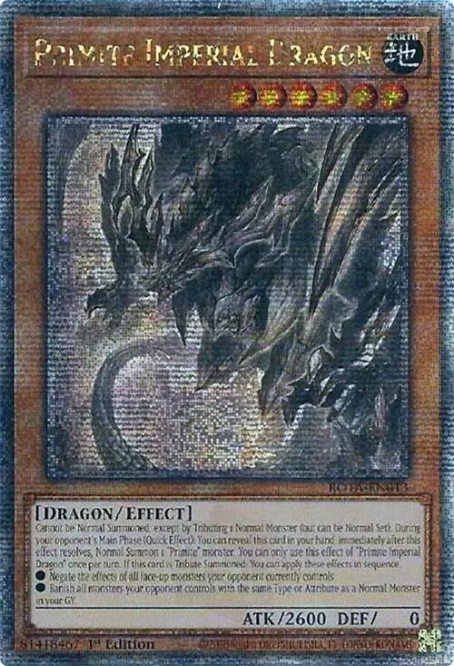 Primite Imperial Dragon (Quarter Century Secret Rare) [ROTA-EN013] Quarter Century Secret Rare | Cracking-Singles