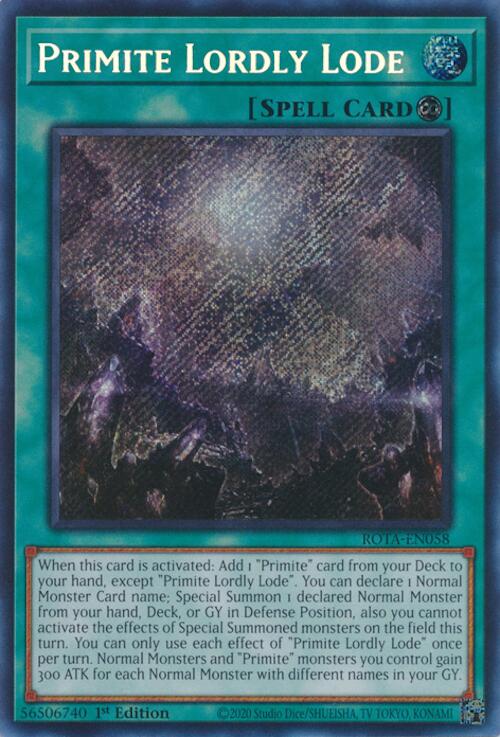 Primite Lordly Lode [ROTA-EN058] Secret Rare | Cracking-Singles