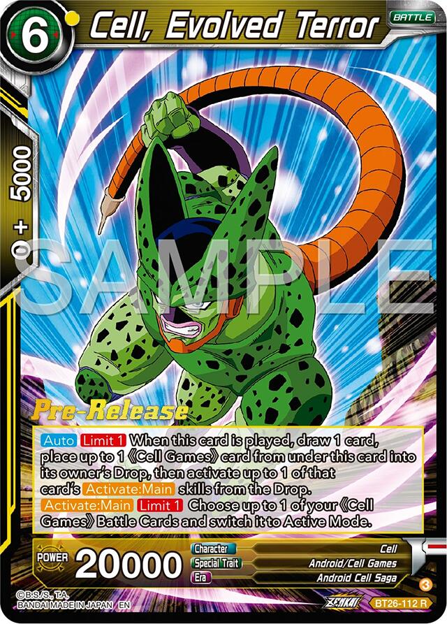 Cell, Evolved Terror (BT26-112) [Ultimate Advent Prerelease Promos] | Cracking-Singles