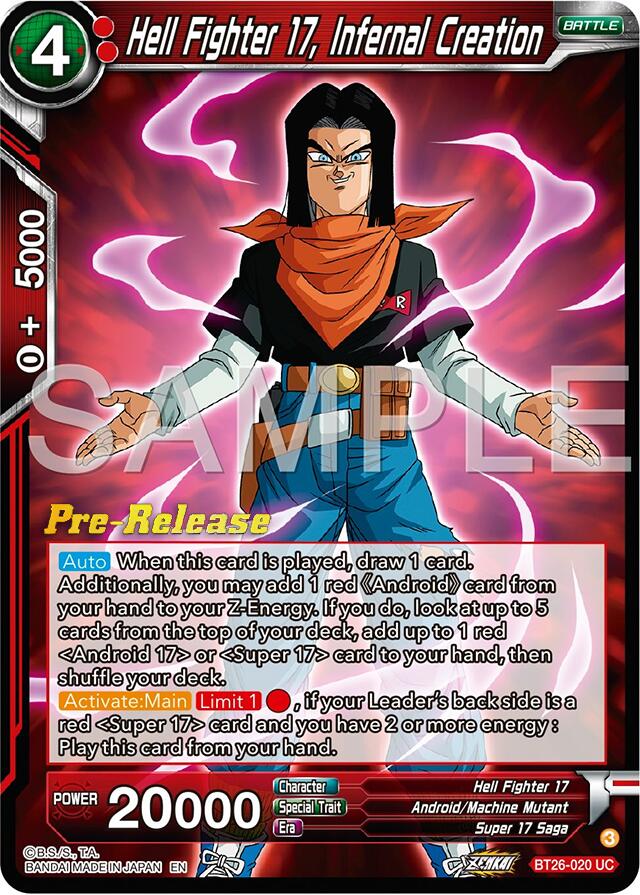 Hell Fighter 17, Infernal Creation (BT26-020) [Ultimate Advent Prerelease Promos] | Cracking-Singles