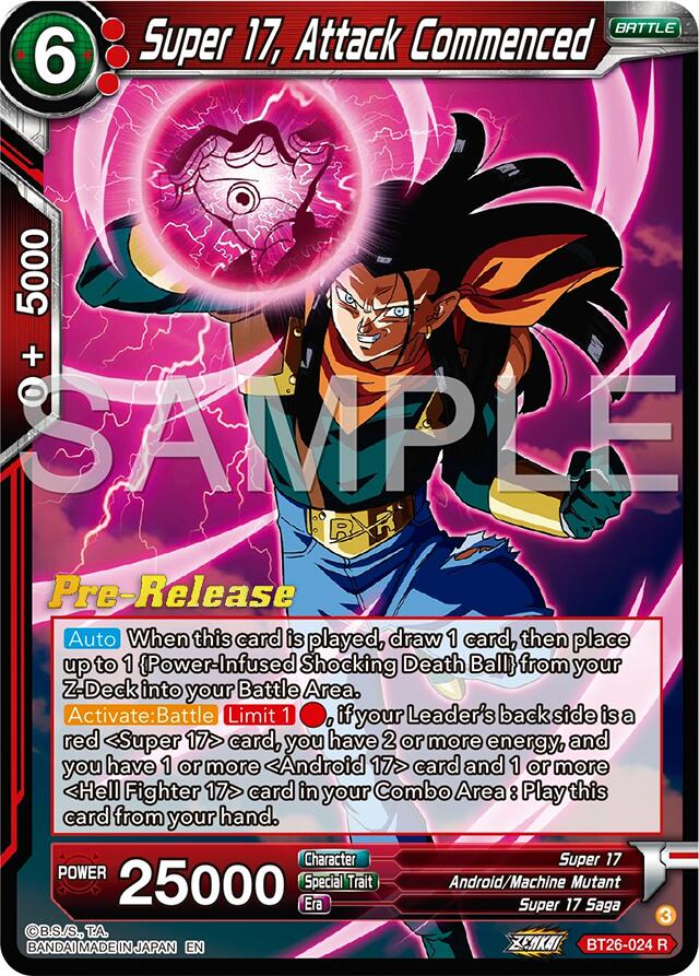 Super 17, Attack Commenced (BT26-024) [Ultimate Advent Prerelease Promos] | Cracking-Singles