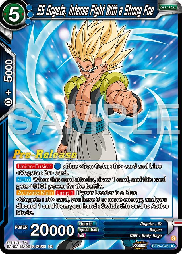 SS Gogeta, Intense Fight With a Strong Foe (BT26-046) [Ultimate Advent Prerelease Promos] | Cracking-Singles