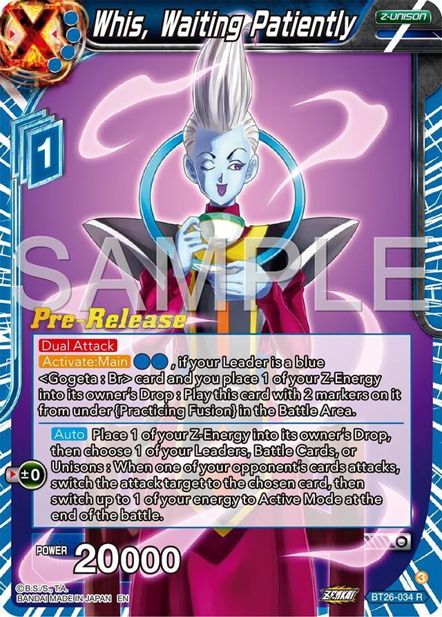 Whis, Waiting Patiently (BT26-034) [Ultimate Advent Prerelease Promos] | Cracking-Singles