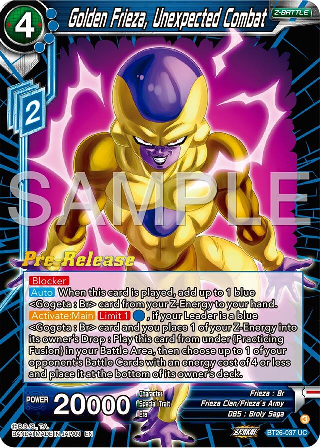 Golden Frieza, Unexpected Combat (BT26-037) [Ultimate Advent Prerelease Promos] | Cracking-Singles