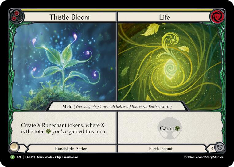 Thistle Bloom // Life [LGS351] (Promo)  Cold Foil | Cracking-Singles