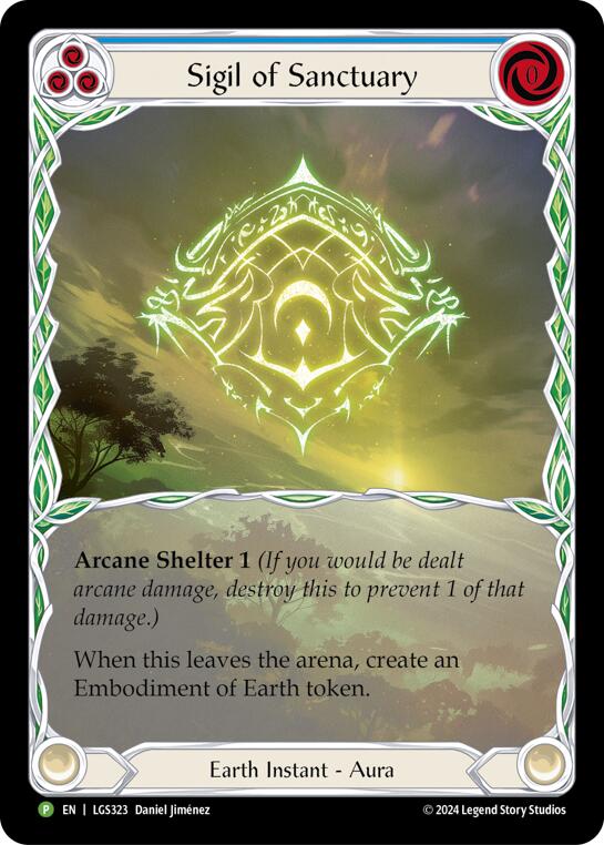 Sigil of Sanctuary (Extended Art) [LGS323] (Promo)  Rainbow Foil | Cracking-Singles