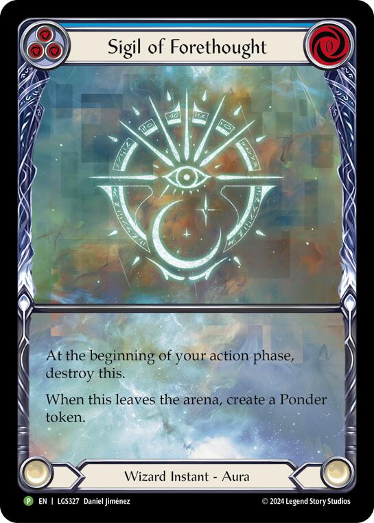 Sigil of Forethought (Extended Art) [LGS327] (Promo)  Rainbow Foil | Cracking-Singles