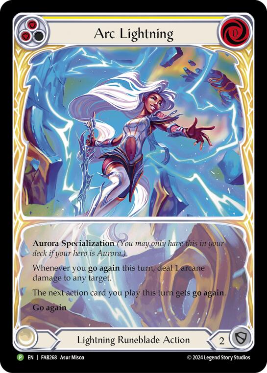 Arc Lightning (Extended Art) [FAB268] (Promo)  Rainbow Foil | Cracking-Singles