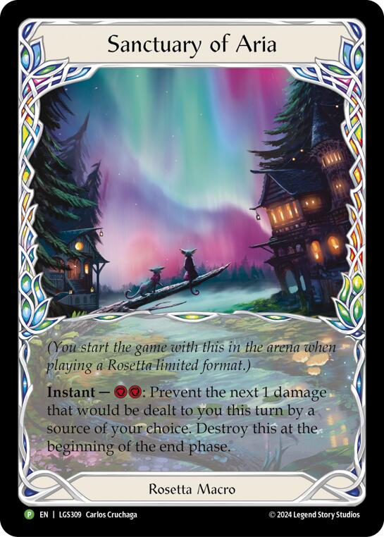 Sanctuary of Aria (Extended Art) - LGS309 [LGS309] (Promo)  Cold Foil | Cracking-Singles