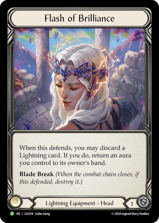 Flash of Brilliance [LGS314] (Promo)  Rainbow Foil | Cracking-Singles