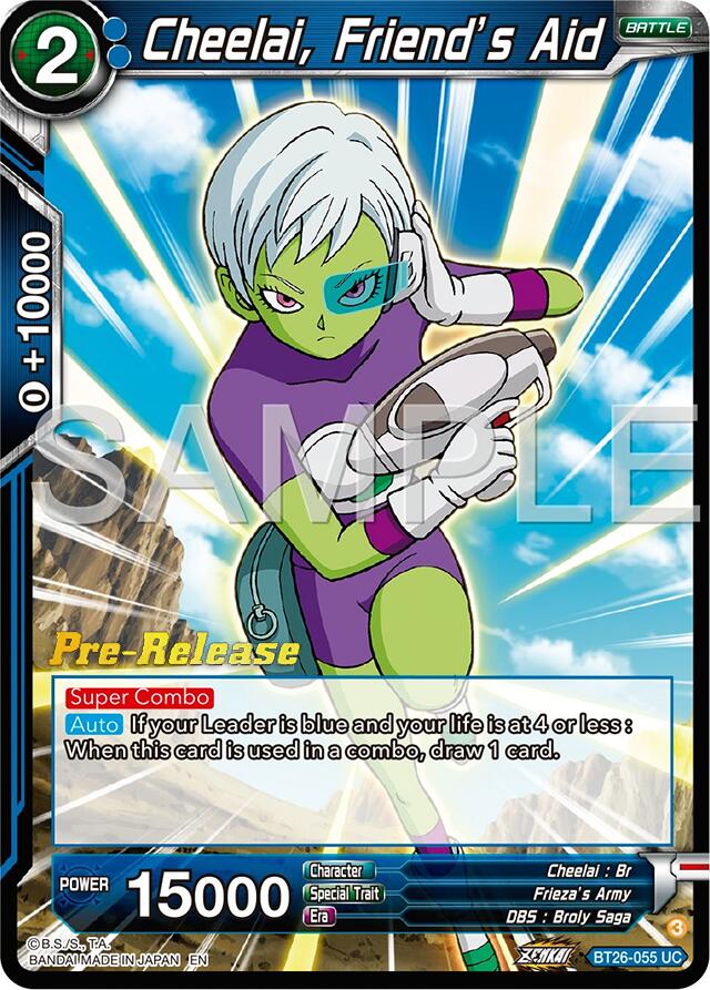 Cheelai, Friend's Aid (BT26-055) [Ultimate Advent Prerelease Promos] | Cracking-Singles