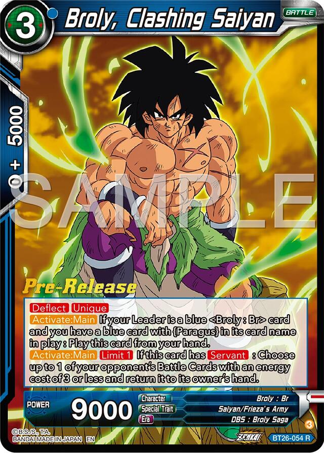 Broly, Clashing Saiyan (BT26-054) [Ultimate Advent Prerelease Promos] | Cracking-Singles