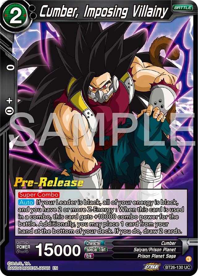 Cumber, Imposing Villainy (BT26-130) [Ultimate Advent Prerelease Promos] | Cracking-Singles