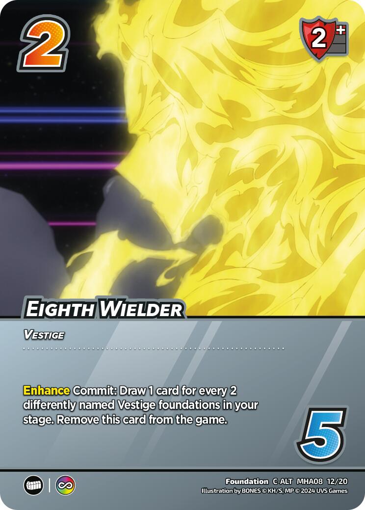 Eighth Wielder (Alternate Art) [Challenger Series: My Hero Academia - Dark Hero Arc] | Cracking-Singles