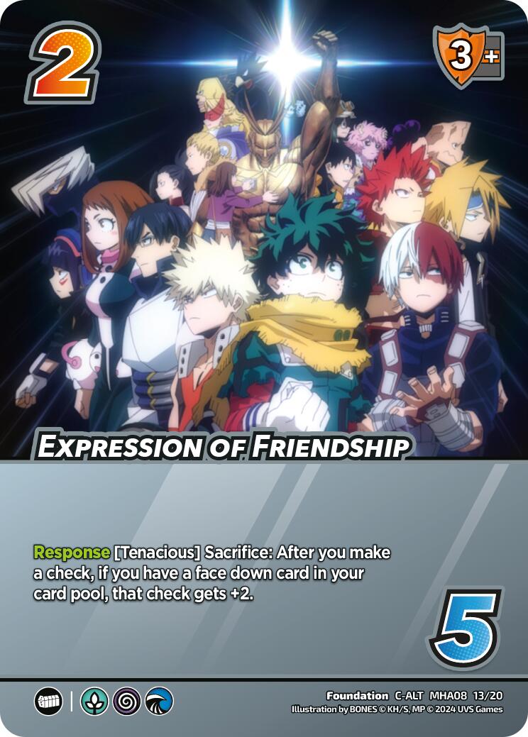 Expression of Friendship (Alternate Art) [Challenger Series: My Hero Academia - Dark Hero Arc] | Cracking-Singles