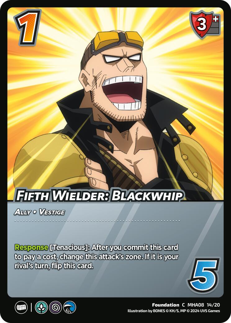 Fifth Wielder: Blackwhip [Challenger Series: My Hero Academia - Dark Hero Arc] | Cracking-Singles