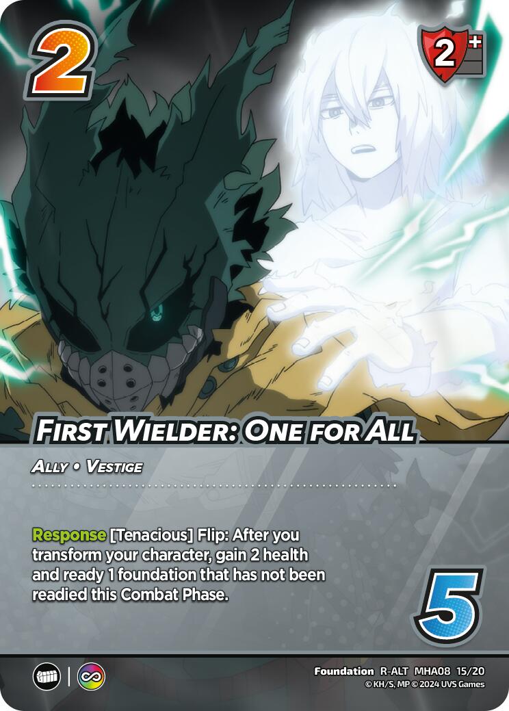 First Wielder: One for All (Alternate Art) [Challenger Series: My Hero Academia - Dark Hero Arc] | Cracking-Singles