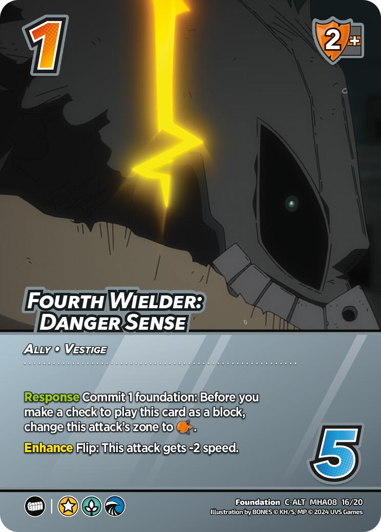 Fourth Wielder: Danger Sense (Alternate Art) [Challenger Series: My Hero Academia - Dark Hero Arc] | Cracking-Singles