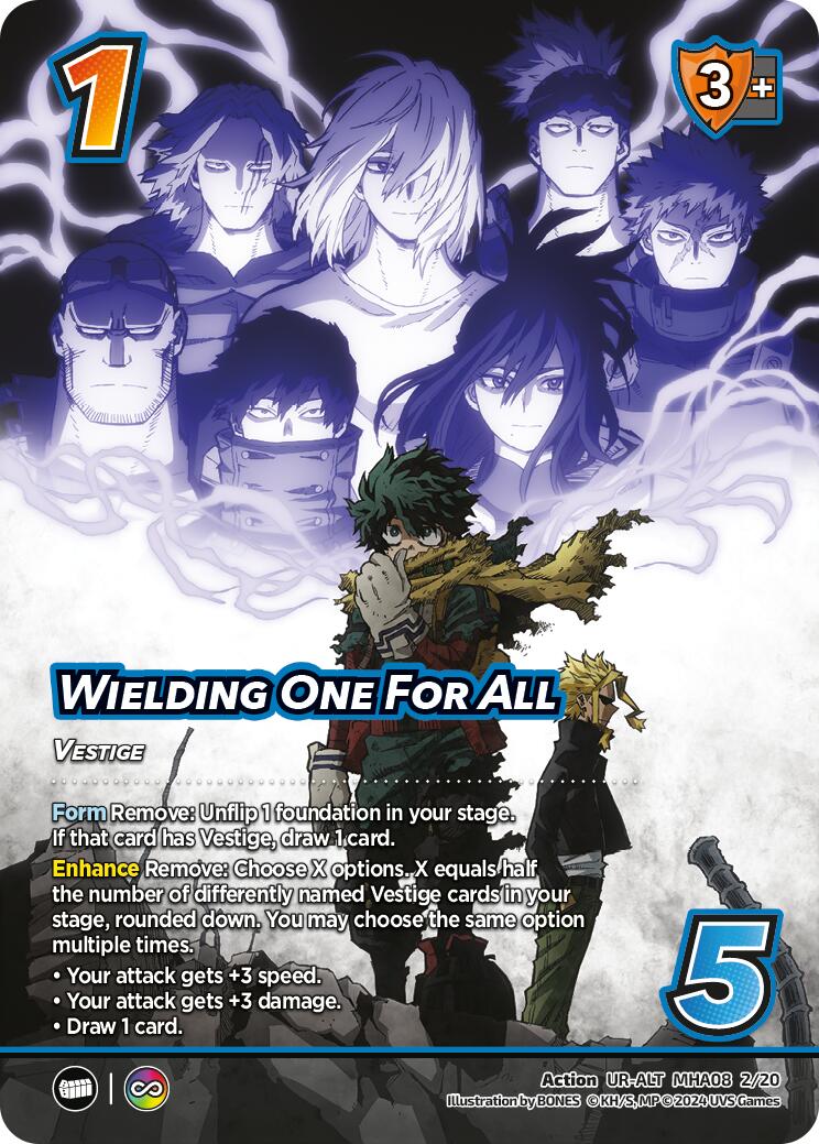 Wielding One For All (Alternate Art) [Challenger Series: My Hero Academia - Dark Hero Arc] | Cracking-Singles