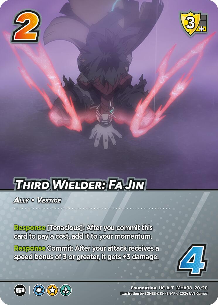 Third Wielder: Fa Jin (Alternate Art) [Challenger Series: My Hero Academia - Dark Hero Arc] | Cracking-Singles