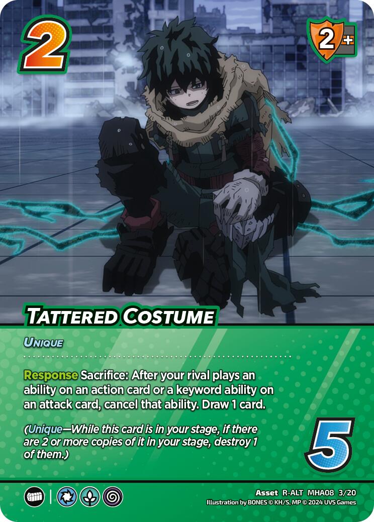 Tattered Costume (Alternate Art) [Challenger Series: My Hero Academia - Dark Hero Arc] | Cracking-Singles