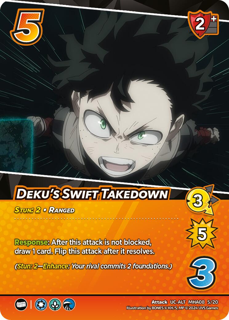 Deku's Swift Takedown (Alternate Art) [Challenger Series: My Hero Academia - Dark Hero Arc] | Cracking-Singles