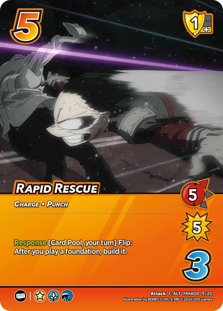 Rapid Rescue (Alternate Art) [Challenger Series: My Hero Academia - Dark Hero Arc] | Cracking-Singles