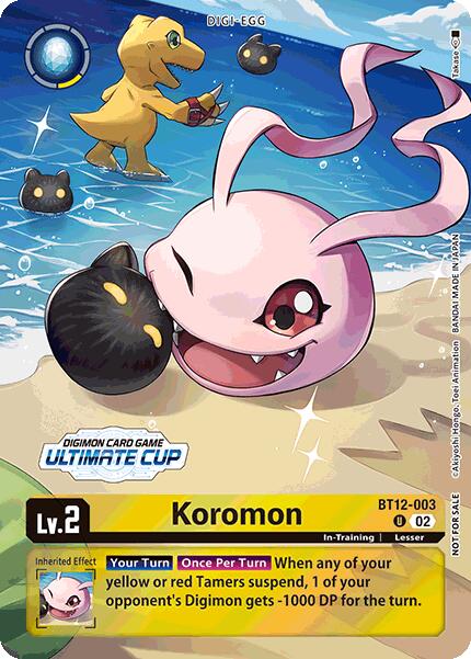 Koromon [BT12-003] (Ultimate Cup 2024) [Across Time] | Cracking-Singles