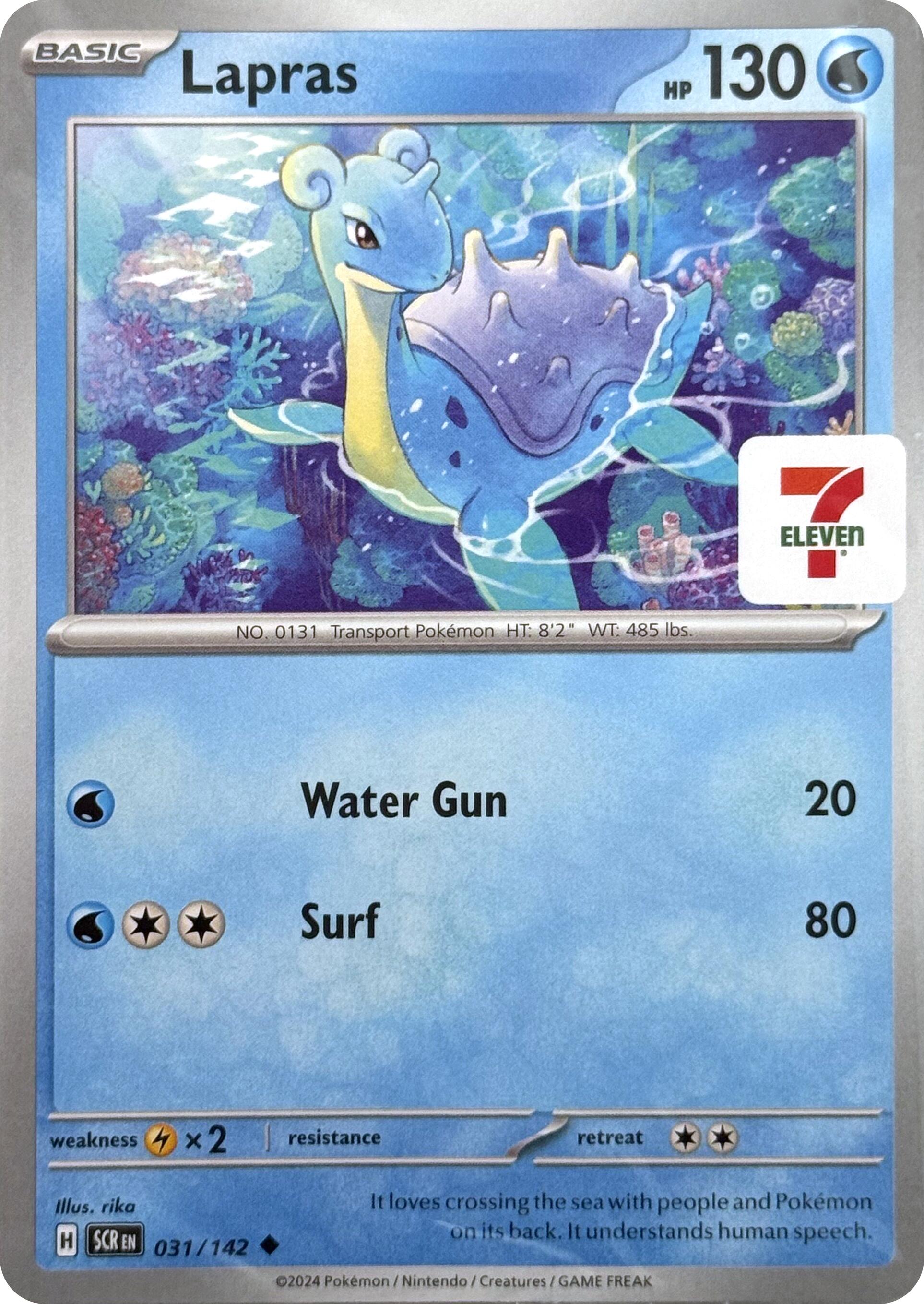 Lapras (031/142) (7-Eleven Promo) [Miscellaneous Cards] | Cracking-Singles