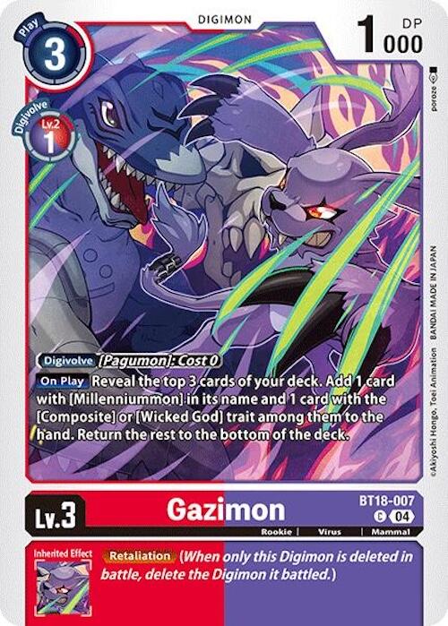 Gazimon [BT18-007] [Release Special Booster Ver.2.0] | Cracking-Singles