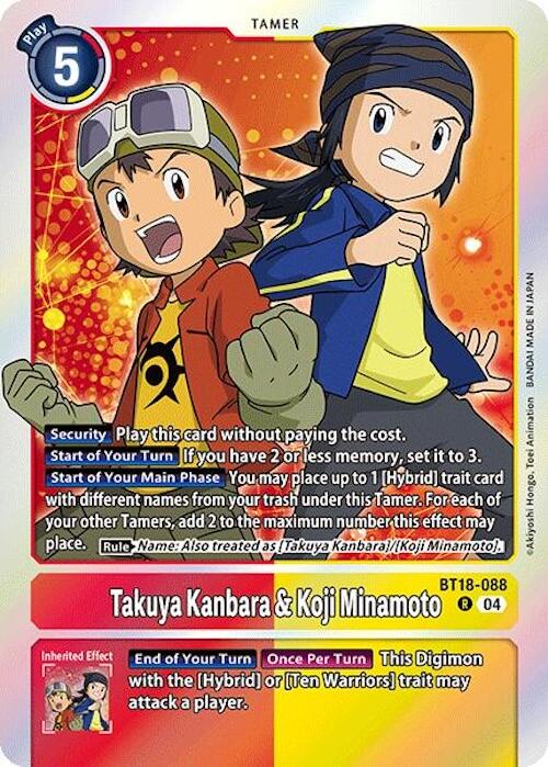 Takuya Kanbara & Koji Minamoto [BT18-088] [Release Special Booster Ver.2.0] | Cracking-Singles