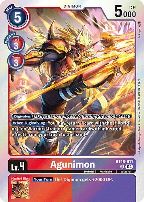 Agunimon [BT18-011] [Release Special Booster Ver.2.0] | Cracking-Singles