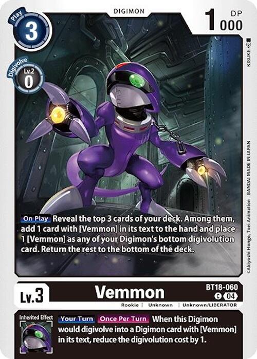 Vemmon [BT18-060] [Release Special Booster Ver.2.0] | Cracking-Singles