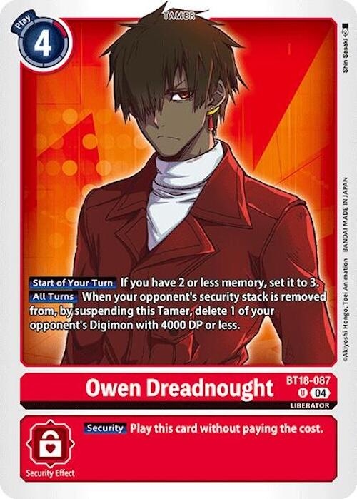 Owen Dreadnought [BT18-087] [Release Special Booster Ver.2.0] | Cracking-Singles