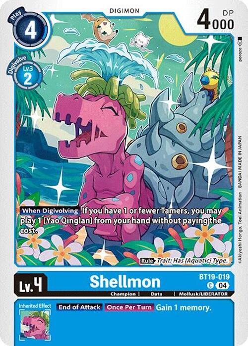 Shellmon [BT19-019] [Release Special Booster 2.0] | Cracking-Singles