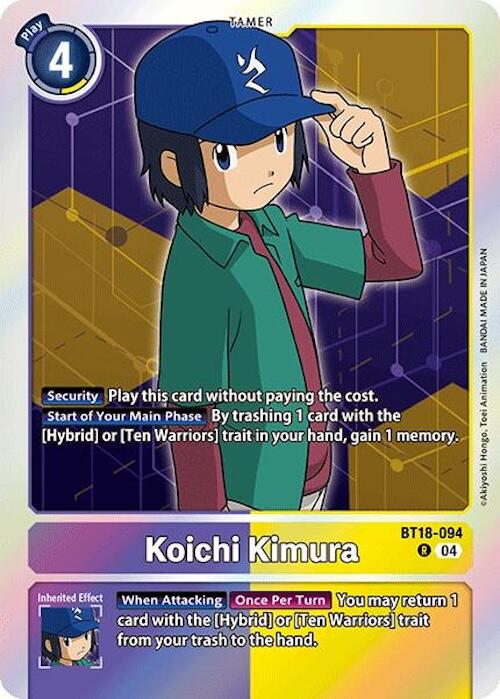 Koichi Kimura [BT18-094] [Release Special Booster Ver.2.0] | Cracking-Singles