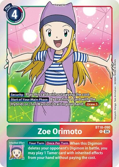 Zoe Orimoto [BT18-090] [Release Special Booster 2.0] | Cracking-Singles