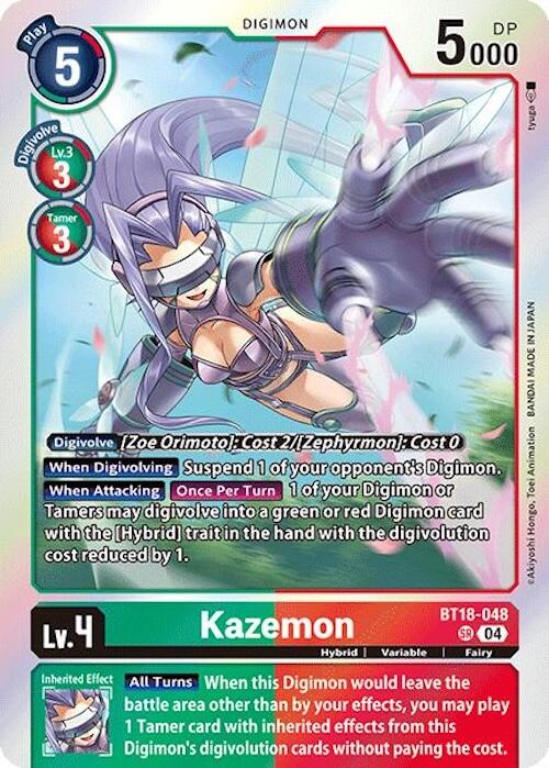 Kazemon [BT18-048] [Release Special Booster 2.0] | Cracking-Singles