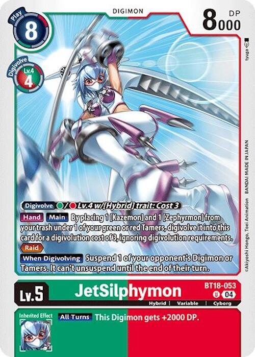 JetSilphymon [BT18-053] [Release Special Booster Ver.2.0] | Cracking-Singles