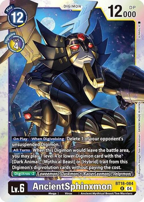 AncientSphinxmon [BT18-084] [Release Special Booster 2.0] | Cracking-Singles