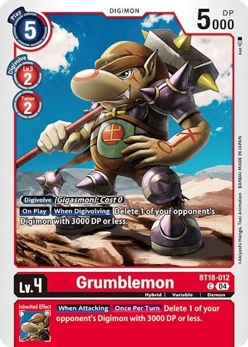 Grumblemon [BT18-012] [Release Special Booster 2.0] | Cracking-Singles