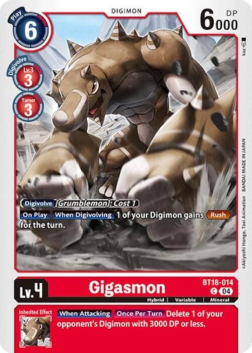 Gigasmon [BT18-014] [Release Special Booster 2.0] | Cracking-Singles